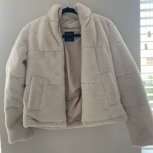 Zara Cream Fur Jacket